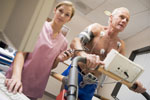 Nurse With Patient During Health Check